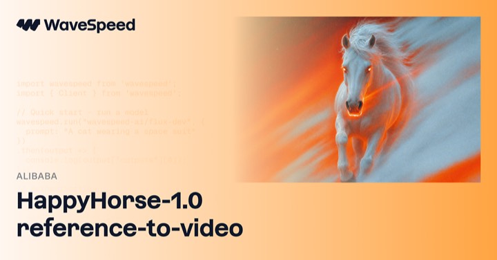 Happyhorse 1.0 · Reference to Video example reference.