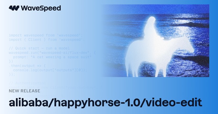 Happyhorse 1.0 · Video Edit example reference.