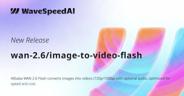 Wan 2.6 · Image to Video Flash example reference.
