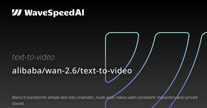 Wan 2.6 · Text to Video example reference.