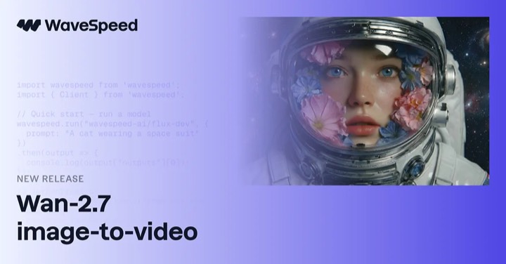 Wan 2.7 · Image to Video example reference.