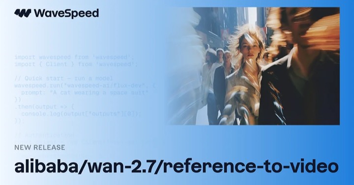 Wan 2.7 · Reference to Video example reference.