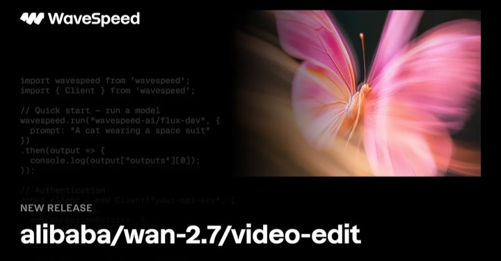 Wan 2.7 · Video Edit example reference.