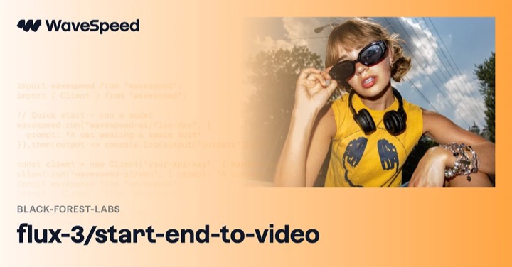 Flux 3 · Start End to Video example reference.