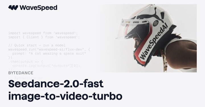Seedance 2.0 Fast · Image to Video Turbo example reference.