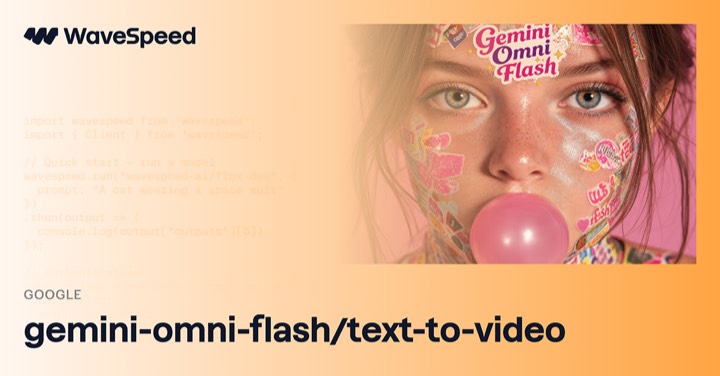 Gemini Omni Flash · Text to Video example reference.