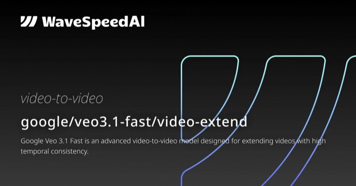 Veo3.1 Fast · Video Extend example reference.