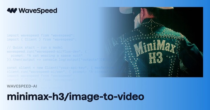 Minimax H3 · Image to Video example reference.