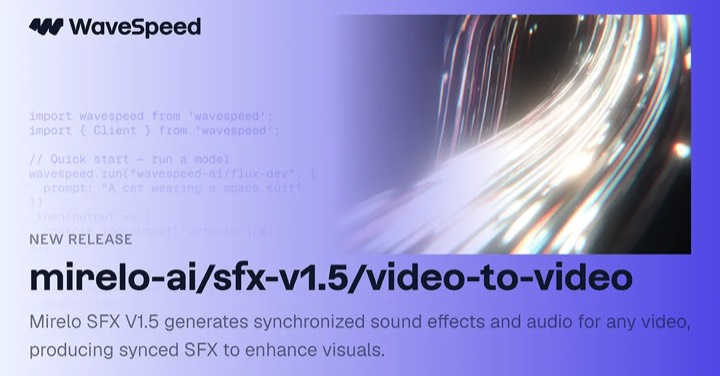SFX V1.5 · Video to Video example reference.