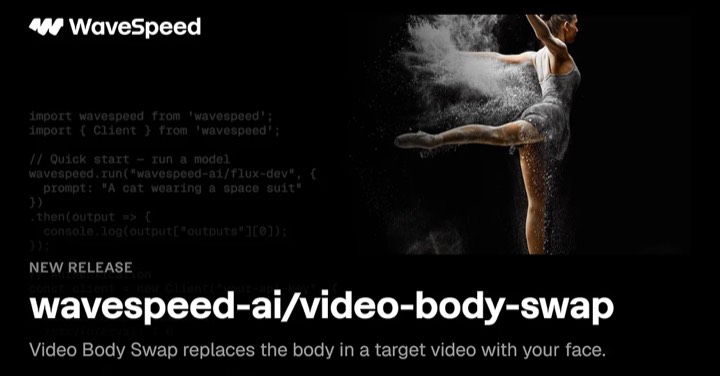 Video Body Swap example reference.