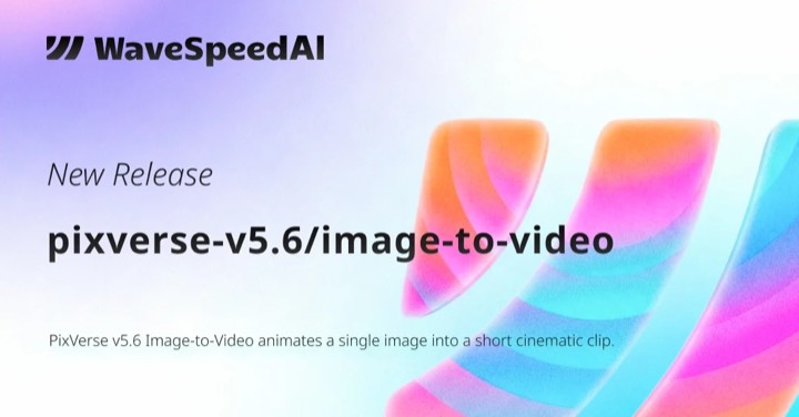 Pixverse V5.6 · Image to Video example reference.